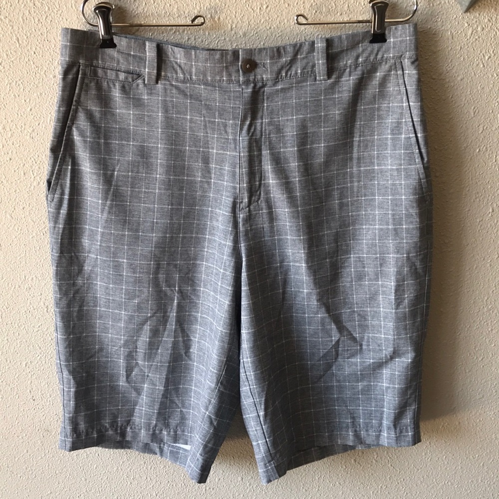 Nike Golf Shorts Gray Window Pane Tour Performance Men’s Size 32